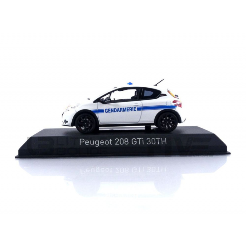 Miniature Norev PEUGEOT 208 GTI 30TH GENDARMERIE - 2014