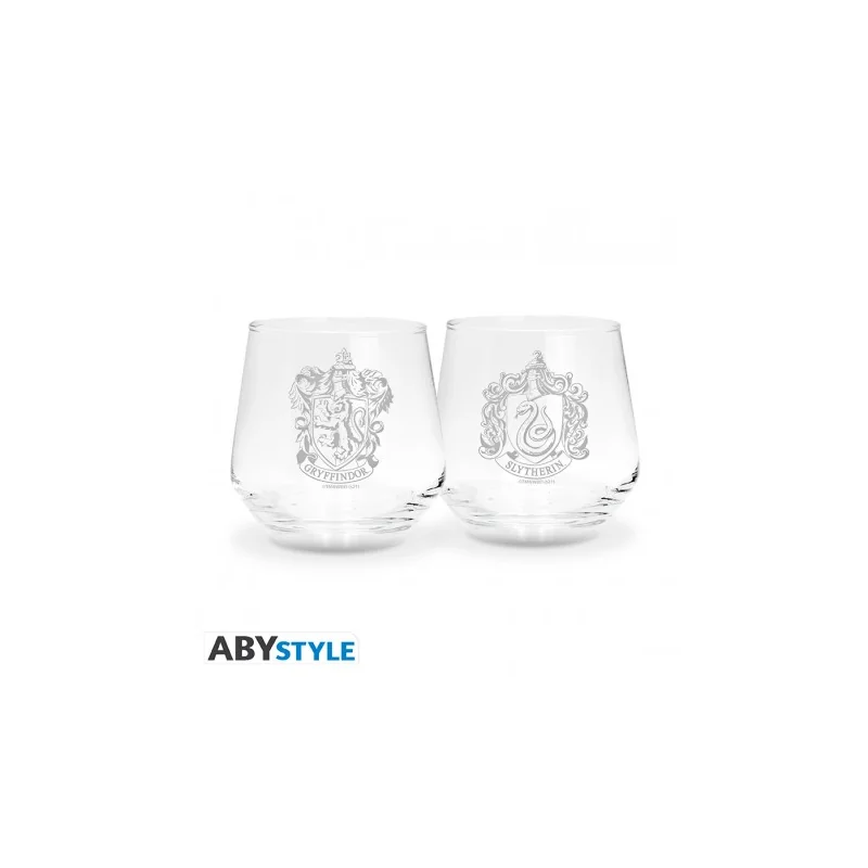 HARRY POTTER - Set de 2 verres Gryffondor & Serpentard