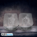 HARRY POTTER - Set de 2 verres Gryffondor & Serpentard