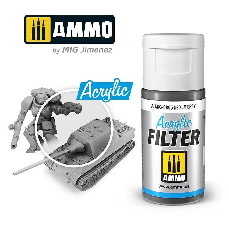 ACRYLIC FILTER MEDIUM GREY