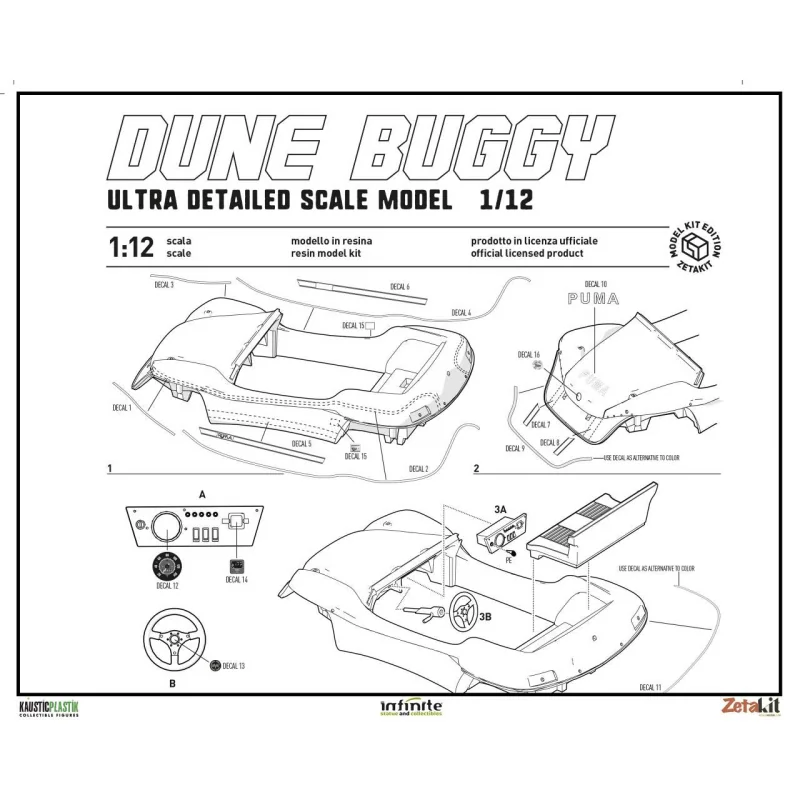 Dune Buggy Model Kit 1/12