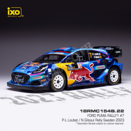 Miniature FORD PUMA 7 LOUBET/GILSOUL RALLYE WRC1 SUEDE 2023