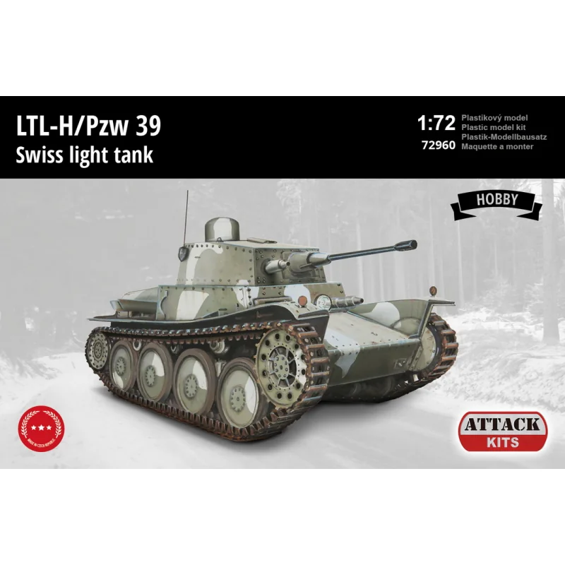 LTL-H/Pzw.39 Swiss Light Tank (Hobby Line, plastic parts only)