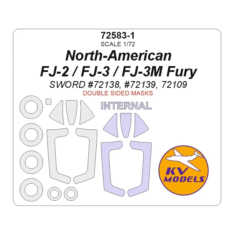 North-American FJ-2 / FJ-3 / FJ-3M Fury (SWORD 72138, 72139, 72109)