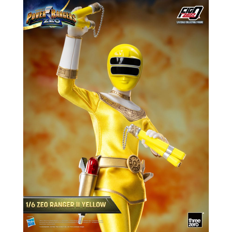 ThreeZero Power Rangers Zeo figurine FigZero 1/6 Ranger II Yellow 30 cm