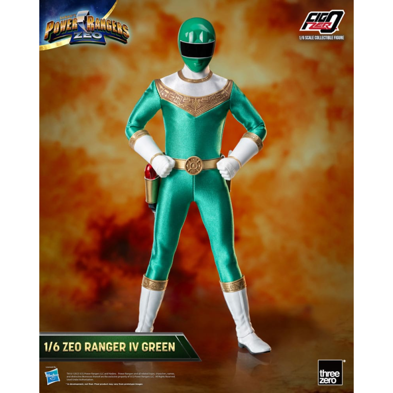  Power Rangers Zeo figurine FigZero 1/6 Ranger IV Green 30 cm
