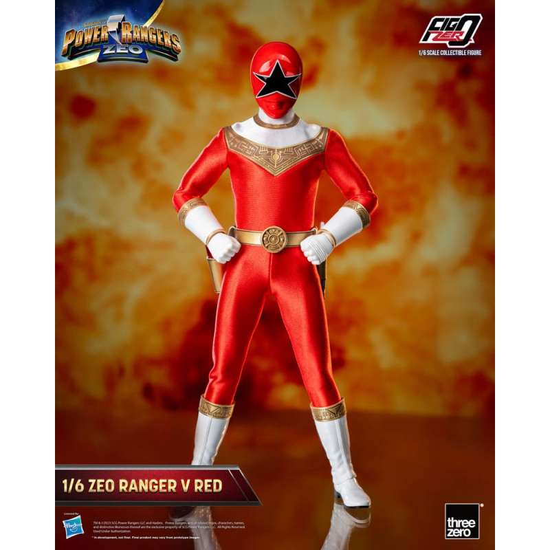  Power Rangers Zeo figurine FigZero 1/6 Ranger V Red 30 cm