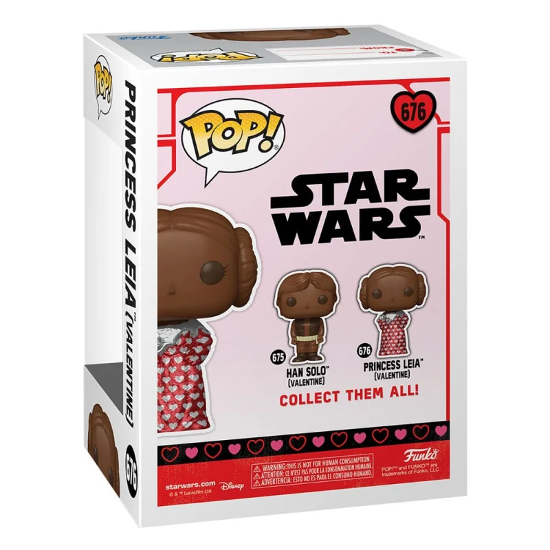 Star Wars Valentines POP! Vinyl figurine Leia (Val Choc) 9 cm