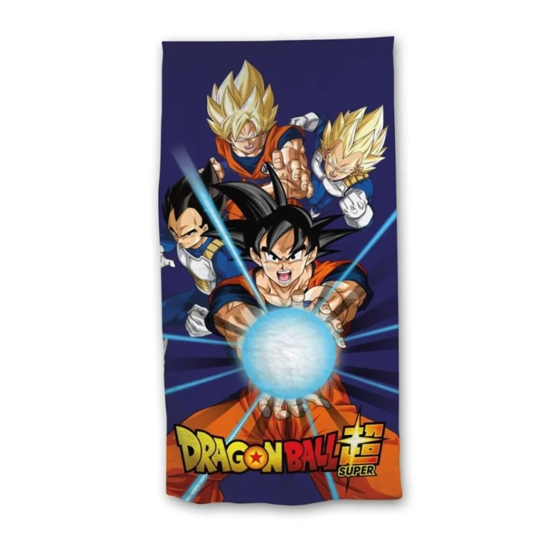 Ensemble Plaid Polaire et coussin Dragon Ball Super