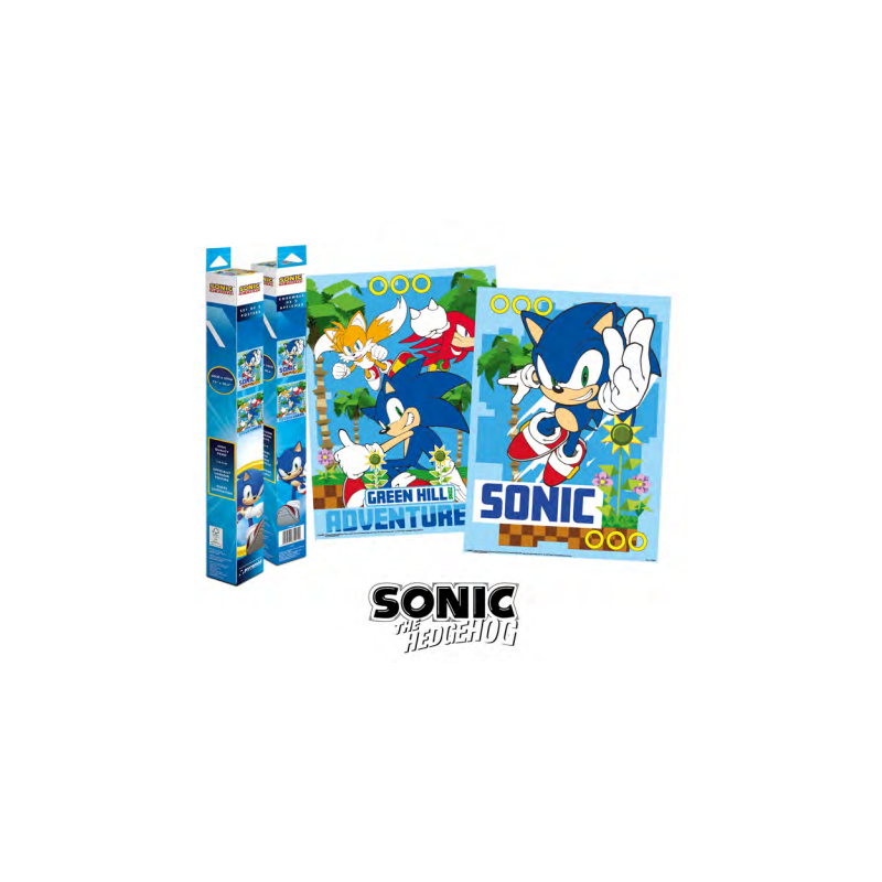  SONIC - Green Hill - Set 2 Posters 52 x 38cm