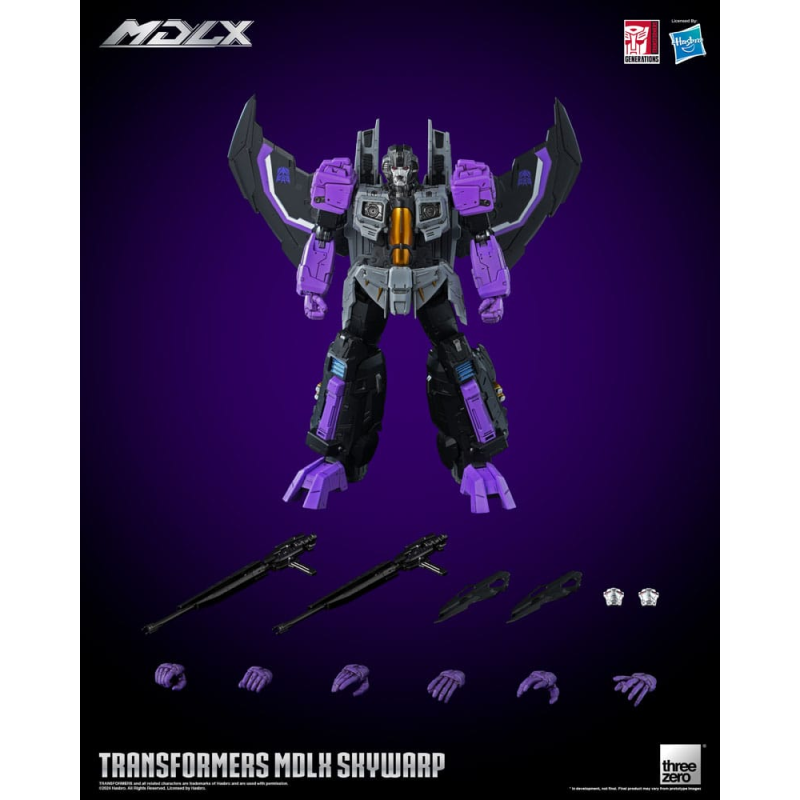 Action figure Transformers figurine MDLX Skywarp 20 cm