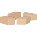 BLOCS de CONSTRUCTION à SCRATCH, 11 pièces, scie 26,5x9x1,2cm, bois, 2+