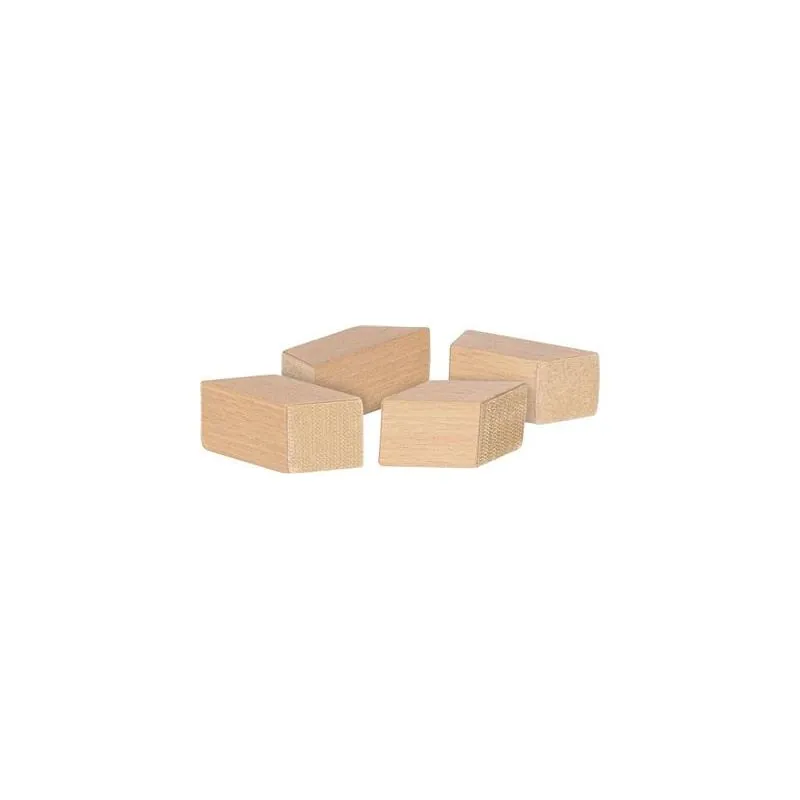 BLOCS de CONSTRUCTION à SCRATCH, 11 pièces, scie 26,5x9x1,2cm, bois, 2+