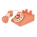 Mentari Jeu de Rôle: TÉLÉPHONE RING RING 15x12,5x8,5cm, en bois, en boîte, 2+