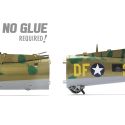 MetalEarth Aviation: B-17 FLYING FORTRESS 17,5x13,5x4cm, maquette 3D en métal avec 2,5 feuilles, sur carte 12x17cm, 14+