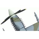 MetalEarth Aviation: SUPERMARINE SPITFIRE 14,5x12x4,5cm, maquette 3D en métal avec 2 feuilles, sur carte 12x17cm, 14+