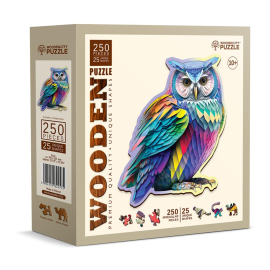 Wooden City Puzzle: TRENDY OWL 150/15, en bois, 8+