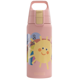 Sigg thermo 0.5l kids: SUNSHINE, 90% acier inoxydable recyclé, rose, thermique chaud/froid