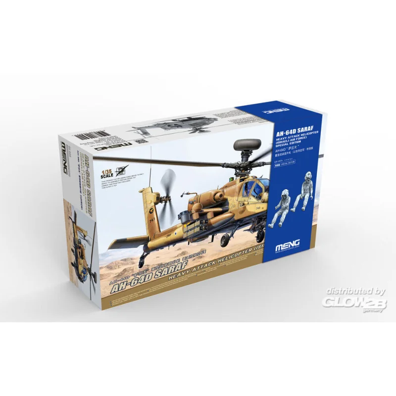 AH-64D Saraf Heavy Attack Helicopter (Israeli Air Force) Special Edition (incl. Two Resin figures)