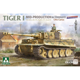 Maquette Tiger I Mid-Production w/Zimmerit Sd.Kfz.181 Pz.Kpfw.VI Ausf.E Sd.Kfz.181 Pz.Kpfw.VI Ausf.E Otto Carius (Limited editi