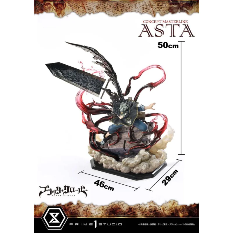 Black Clover Concept Masterline Series Asta 50 cm - Prime 1 Studio