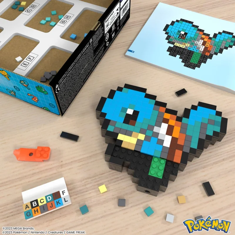 Pokémon jeu de construction MEGA Carapuce Pixel Art