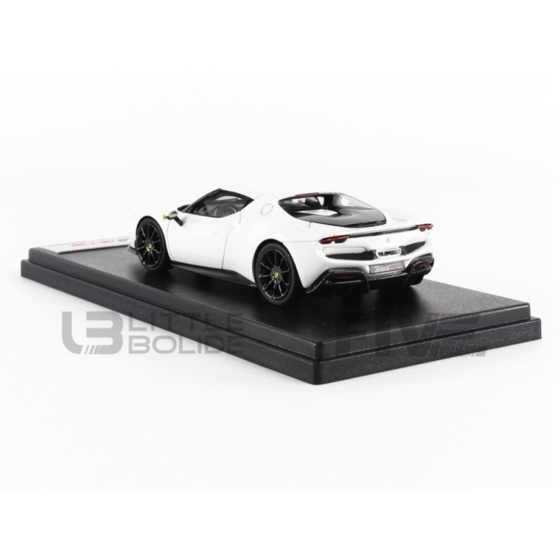 FERRARI 296 GTB blanche, voiture miniature 1/43e LOOKSMART LS533D