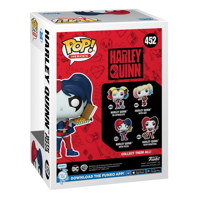 DC Comics: Harley Quinn Takeover POP! Heroes Vinyl figurine Harley with Pizza 9 cm