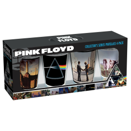 Pink Floyd: Album Covers 16 oz Glass 4 Pack Pint Glasses