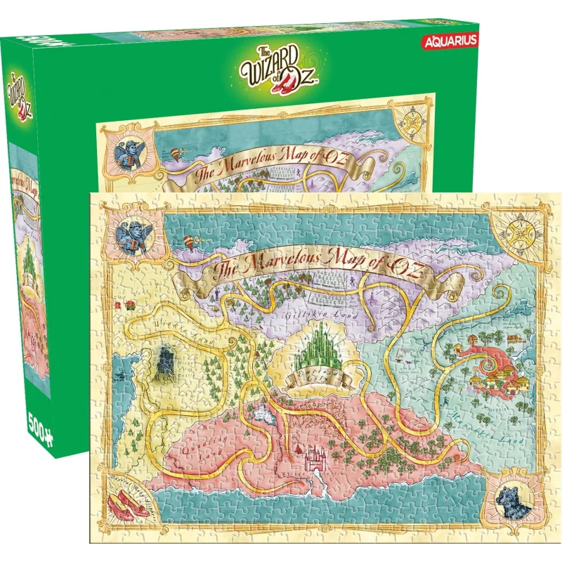 The Wizard Of Oz: Map 500 Piece Jigsaw Puzzle