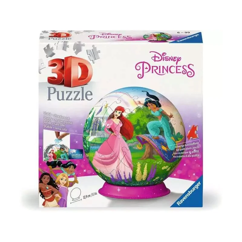 Disney Puzzle 3D Princesses Puzzle Ball (73 pièces)