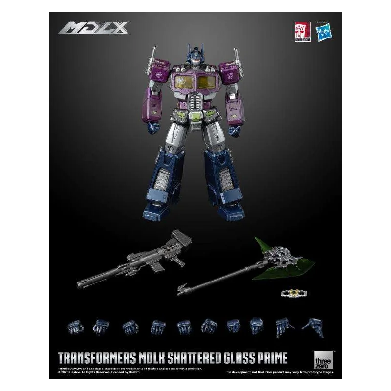 Transformers Mdlx Shattered Glass Optimus Prime Ltd Ed Af