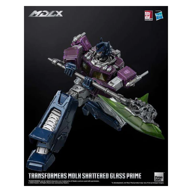 Transformers Mdlx Shattered Glass Optimus Prime Ltd Ed Af