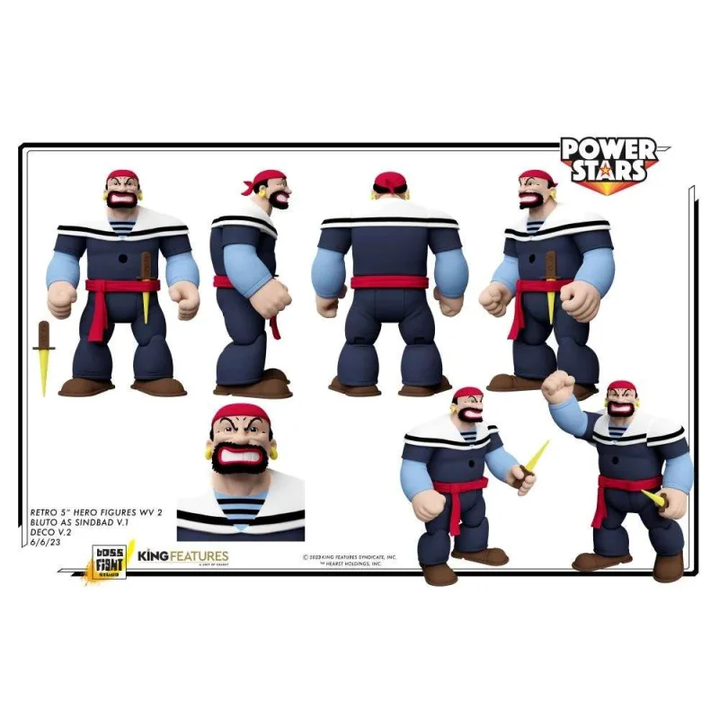 Popeye Power Stars Bluto Sindbad Af