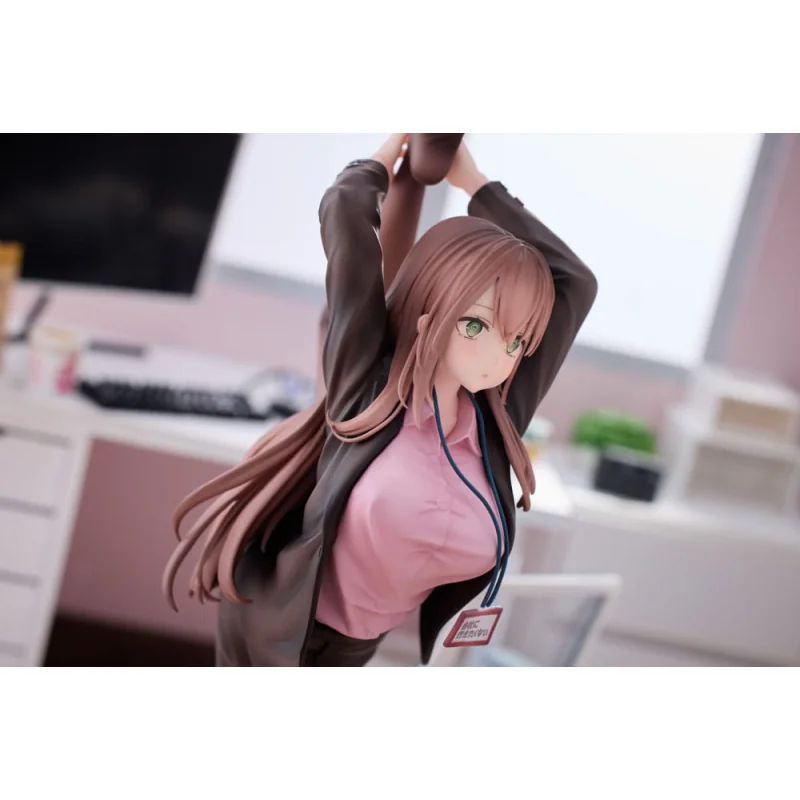 Original Character statuette PVC 1/4 OL-chan Who Doesn't Want to Go to Work Pink Ver. 26 cm