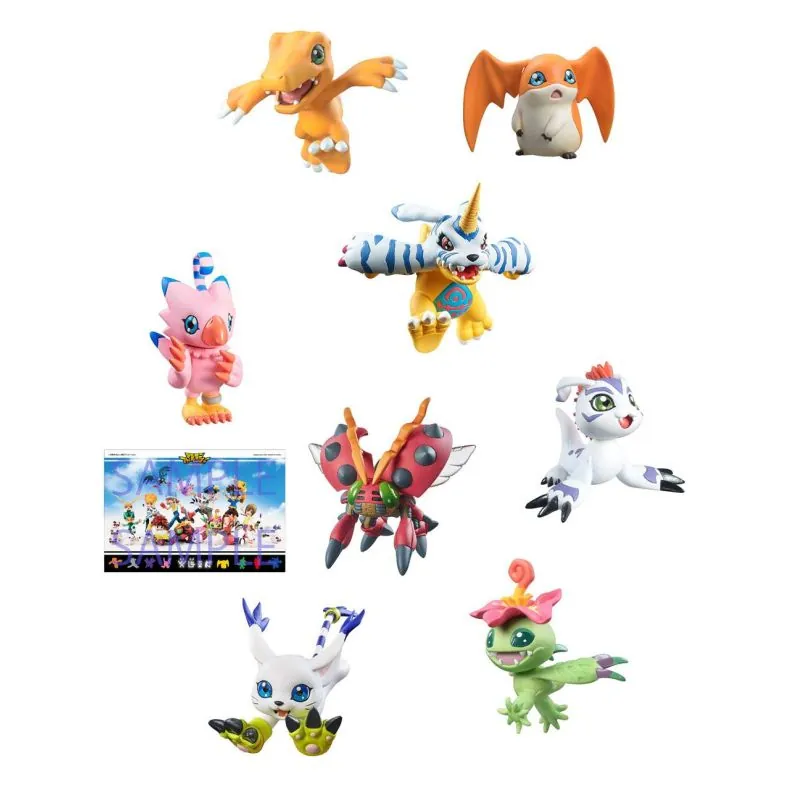 Digimon Adventure Digicolle! Series assortiment trading figures 5 cm Mix (8)