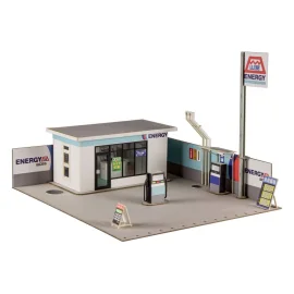 Original Illustration 1/64 maquette papier 1/64 Gas Station 11 cm (re-run)