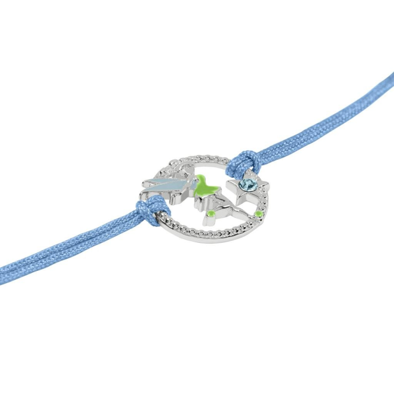 Pendentifs et colliers LA FEE CLOCHETTE - Bracelet Cordes Ajustable + Pendentif