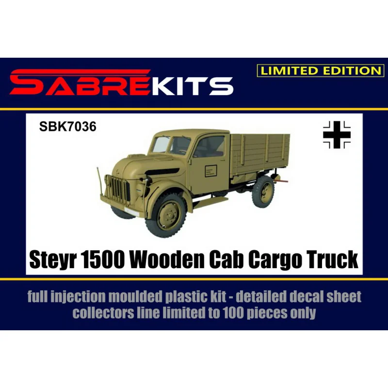 Steyr 1500 Wooden Cab Cargo Truck ex-Special Hobby, new decals