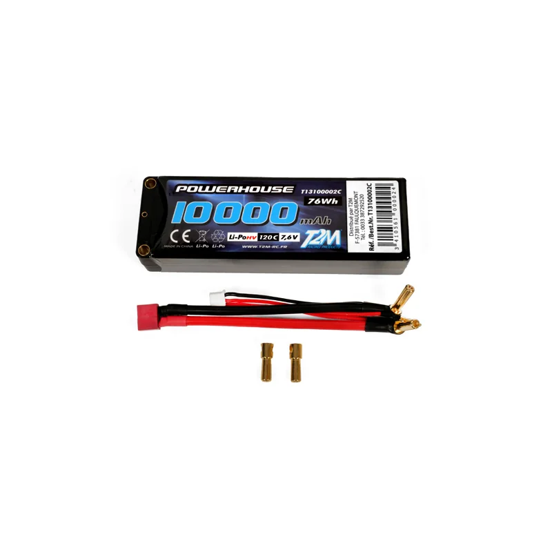 Accu LiPo 2S HV 7.6V 10000mAH 120C