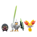 Pokémon pack 3 figurines Battle Figure Set Fennekin, Lechonk, Palarticho 5 cm