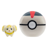 Figurine Pokémon Clip'n'Go Poké Balls Fidough & Timer Ball