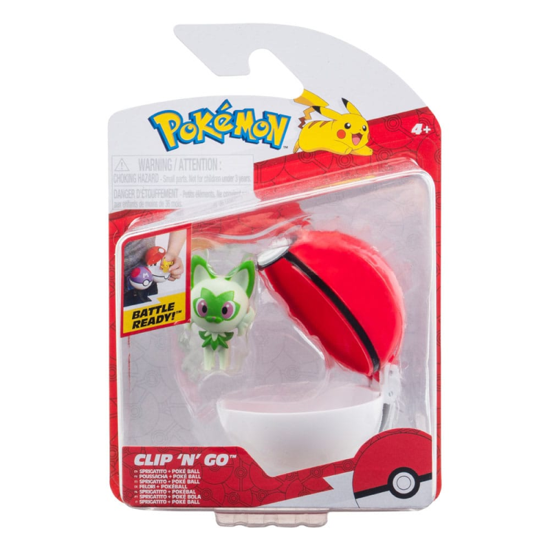 Figurine Pokémon Clip'n'Go Poké Balls Sprigatito with Poké Ball