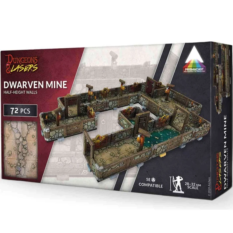 Dungeons & Lasers: Dwarven Mine - Prismacast Pre-painted Terrains