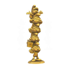 Les Schtroumpfs statuette Resin Smurfs Column Gold Limited Edition 50 cm