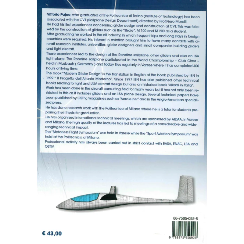 Sailplane design -' Virrorio Pajno -' livre IBn