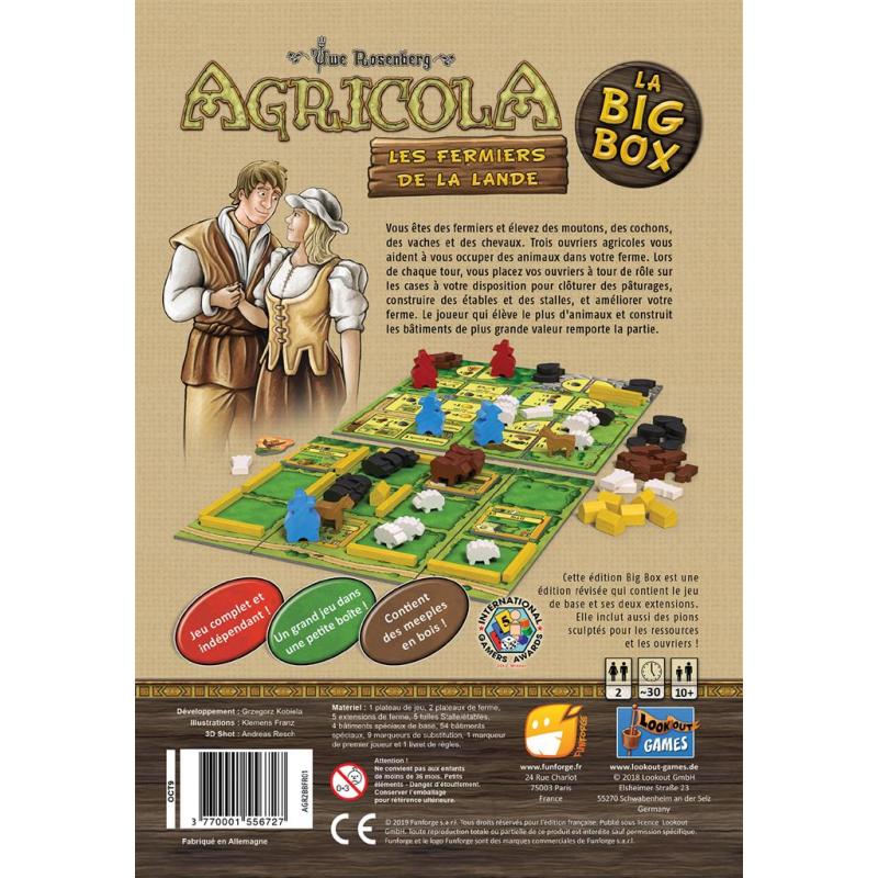 Agricola Big Box : 2 joueurs