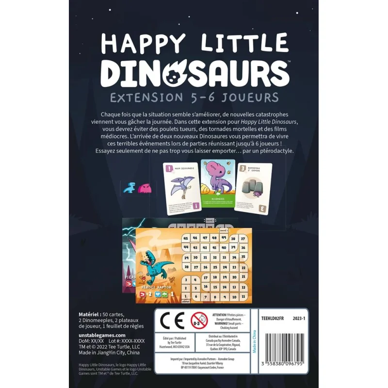 Happy Little Dinosaurs : Extension 5-6 joueurs