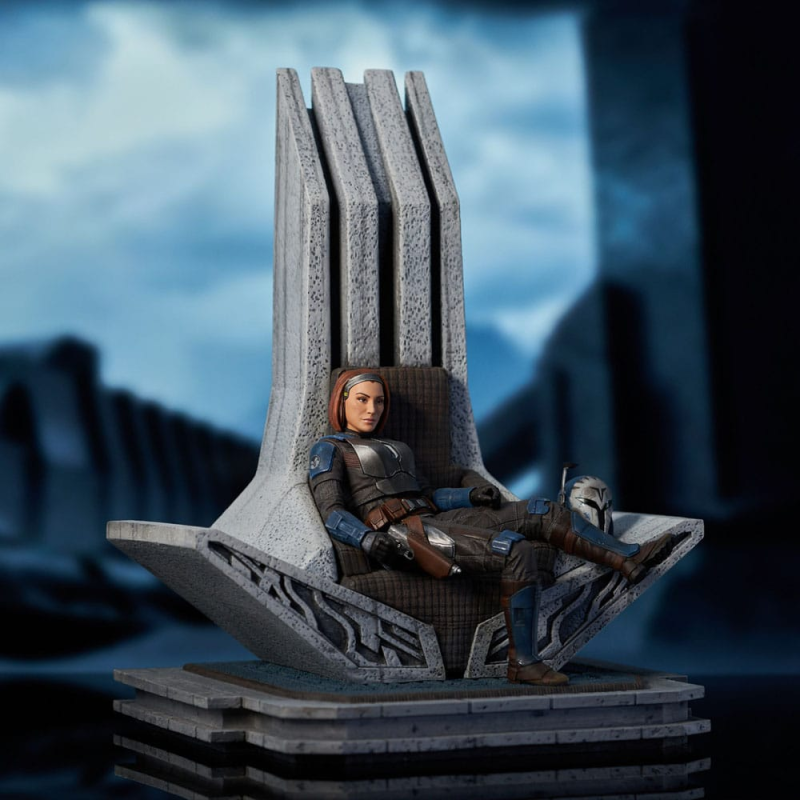 Star Wars: The Mandalorian statuette Premier Collection 1/7 Bo-Katan Kryze on Throne 35 cm