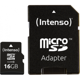 MicroSD 16 GB HC + adaptateur (classe 10)